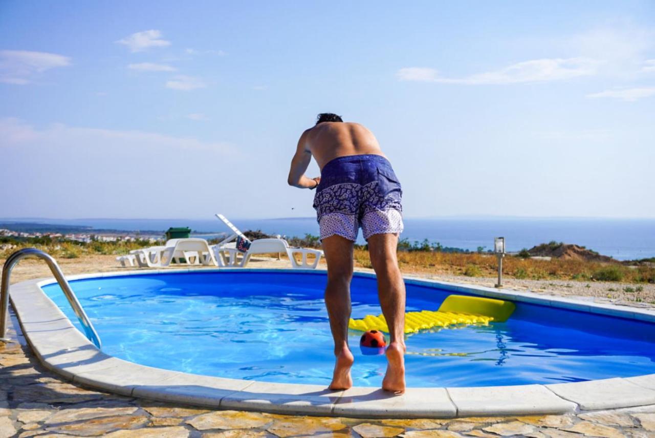 Beautiful Secluded Area Near Novalja Vacation House With Pool And Sea View Villa Lara Exteriör bild