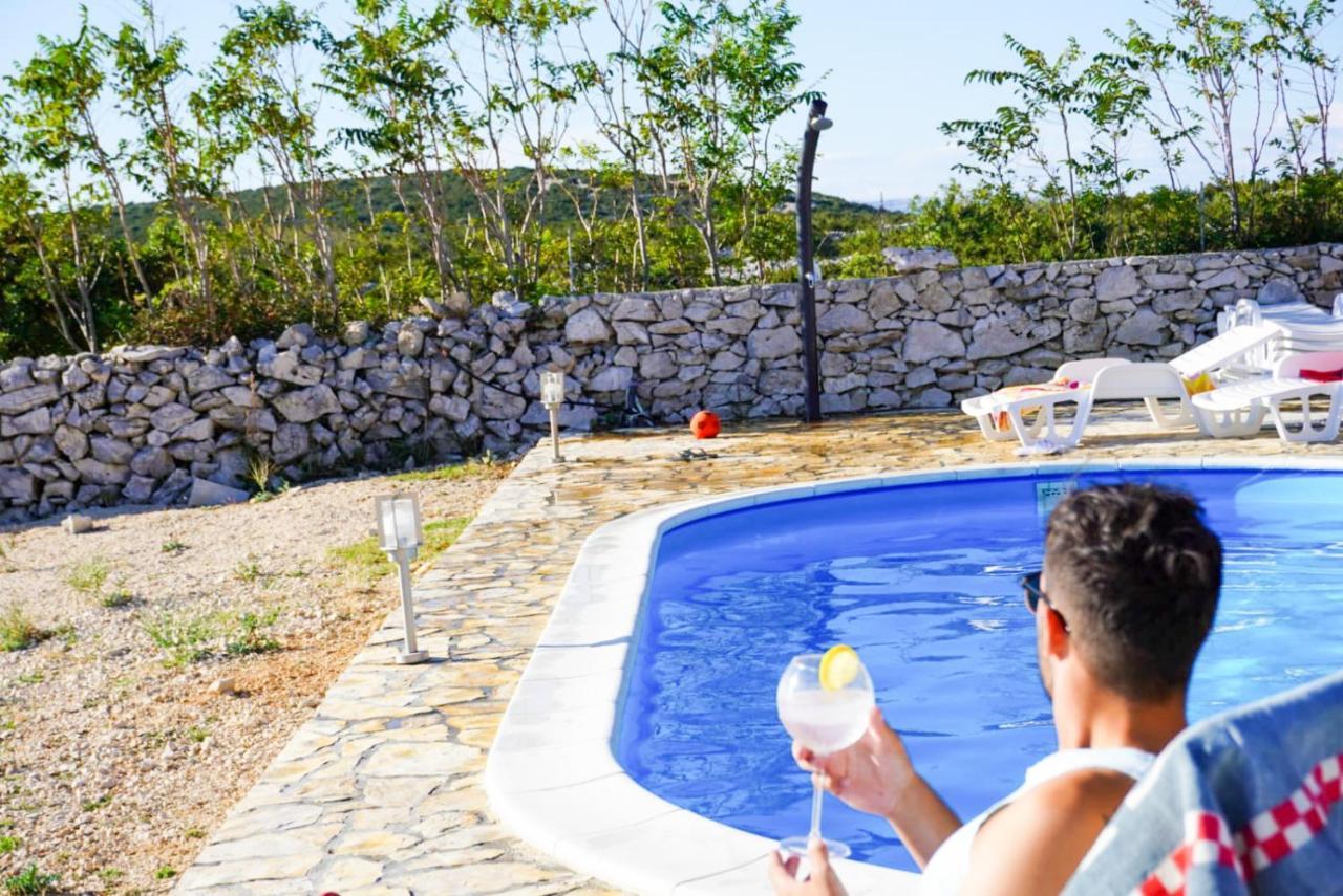Beautiful Secluded Area Near Novalja Vacation House With Pool And Sea View Villa Lara Exteriör bild